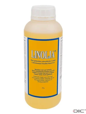 Přímo Od Výrobce Dictum 705275 - Linolja Organic Swedish Linseed Oil, Cold-Bleached, 1 l