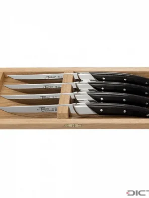 Sleva Steakové nože Dictum 719993 - Le Thiers Art Deco Steak and Table Knives, 4-Piece Set