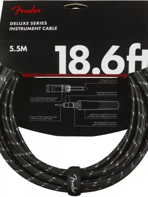 Fender Deluxe series instrument cable 18,6ft Přímo Od Výrobce
