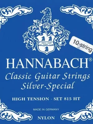 Vysoce Kvalitní Hannabach Struny pro klasickou kytaru série 815 Pro 8/10 strunou kytaru/High Tension Silver special Sada 8-strun