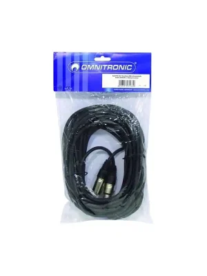 Výprodej Kabel MC-150 XLR samec - XLR samice, černý, 15m