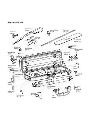 Vysoce Kvalitní Gewa Pouzdro pro housle Liuteria Atlanta Náhradní přikrývka, Velour modrá