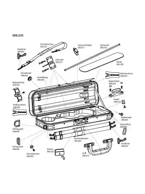 Gewa Pouzdro pro housle Liuteria Concerto Náhradní potah, Tex černá Rychlé Dodání
