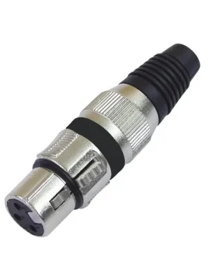 Vysoce Kvalitní Omnitronic XLR zásuvka 3-pin na kabel, balení 10ks