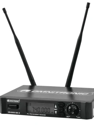 Super Cena Omnitronic DR-1000 MK2, bezdrátový přijímač UHF
