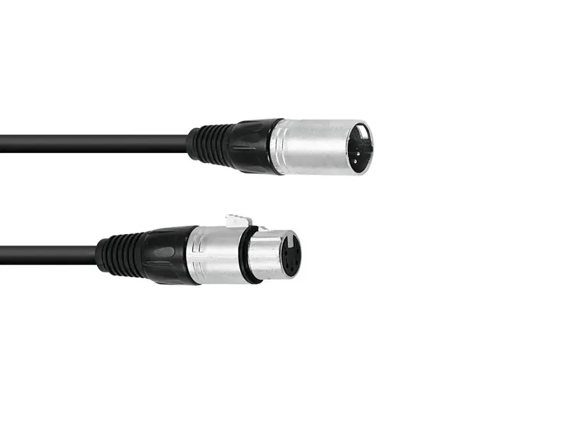 Kabel FP-05 5-pólový XLR samec - XLS samice, 0,5 m Cenový Hit