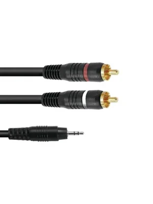 Kabel SKC-30 Jack 3,5 stereo - 2x RCA, 3 m Poslední Šance