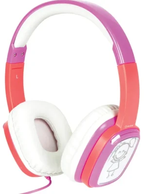 Cenová Bomba AV:link Doodle DIY, dětská sluchátka s vlastním motivem, růžová