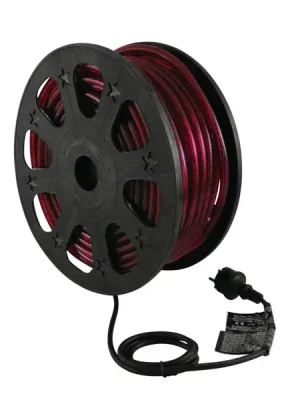Výprodej Eurolite rubberlight RL1-230V, červený, 44m
