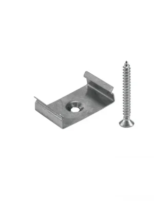 Vrácení Zdarma Montážní držák pro AL profil 20 mm pro LED pásky, ocelový