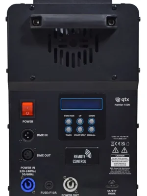 QTX Harrier-1500, vertikální/horizontální LED výrobník kouře, 1500W Nejlepší Cena