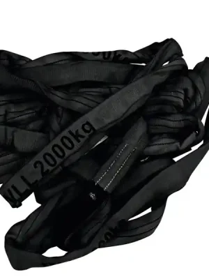 Výprodej Pás vázací 1 m, nosnost 2000 kg, černý
