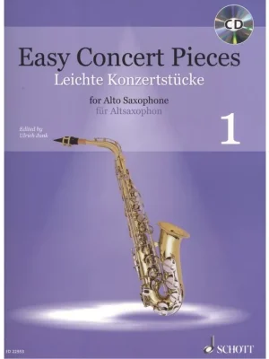 Easy Concert Pieces 1 + CD / altový saxofon a klavír - snadné přednesové skladby Vysoce Kvalitní