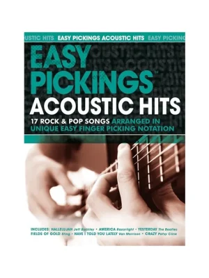 Noty pro kytaru Easy Pickings Acoustic Hits Nová Kolekce