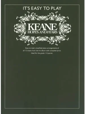 Akční Cena Noty pro piano It's Easy To Play Keane: Hopes And Fears