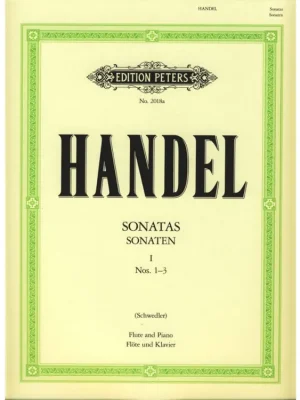 Noty na příčnou flétnu s doprovodem klavíru - Handel Sonatas Ověřený