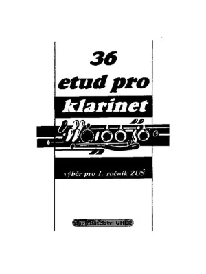 36 etud pro klarinet Rychlé Dodání