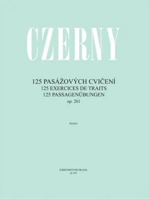 Nízká Cena 125 pasážových cvičení op. 261 - Czerny