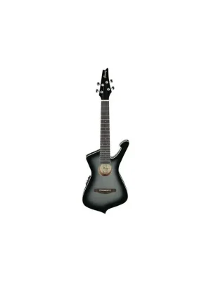 Vysoce Kvalitní Ibanez UICT10-MGS Tenorové ukulele Metallic Gray Sunburst