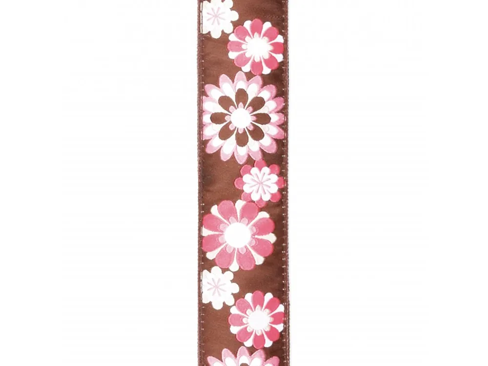 D'Addario Nylon Ukulele Strap, Brown and Pink Flowers Koupit Online