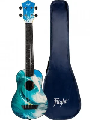 Ukulele sopránové FLIGHT TUSL25 Surf Travel, Longneck Novinka