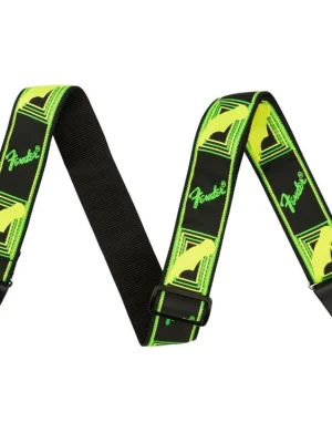 Bezpečná Platba Popruh na kytaru Fender Neon green