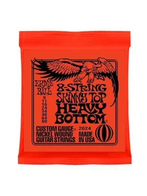 ERNIE BALL P02624 8-String Skinny Top Heavy Bottom 9-80 Výprodej