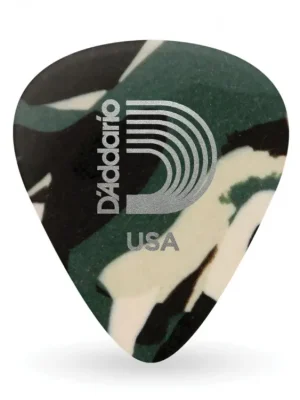 D'Addario Camouflage Celluloid Guitar Picks, 25 pack, Heavy Nejprodávanější