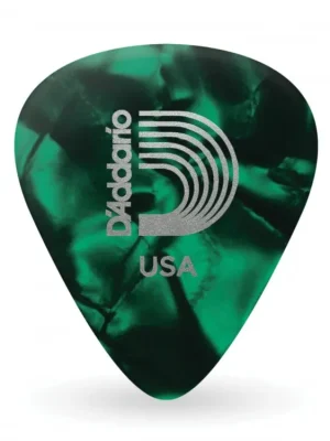D'Addario Green Pearl Celluloid Guitar Picks, 100 pack, Extra Heavy Víkendová Akce