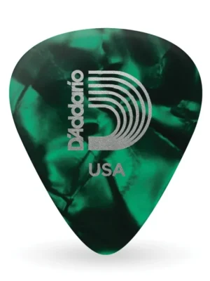 Akční Cena D'Addario Green Pearl Celluloid Guitar Picks, 25 pack, Medium