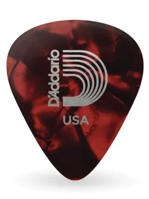 D'Addario Red Pearl Celluloid Guitar Picks, 100 pack, Light Nejlepší Cena