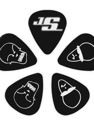 Rychlé Dodání D'Addario Joe Satriani Guitar Picks, Black, 10 Pack, Medium