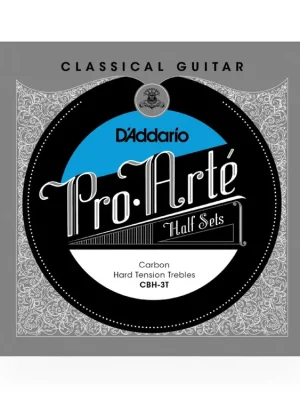 Oblíbený D'Addario CBH-3T Pro-Arte Carbon Classical Guitar Half Set, Hard Tension