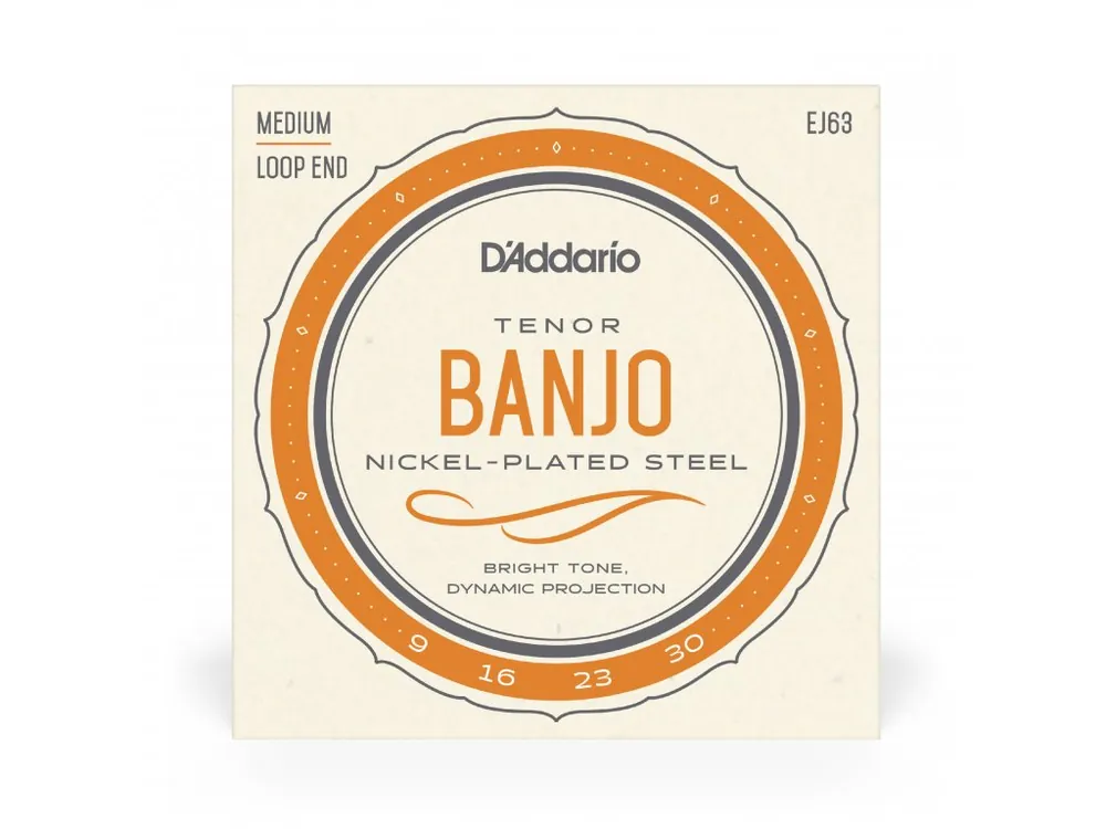 D'Addario EJ63 Tenor Banjo Strings, Nickel, 9-30 Zlevněný