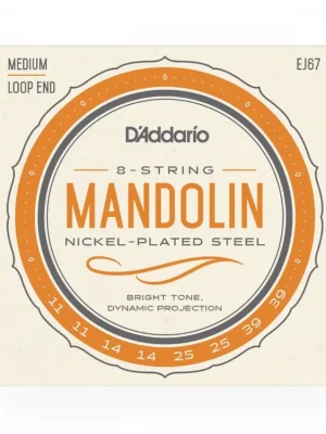 Nová Kolekce D'Addario EJ67 Nickel Mandolin, 11-39