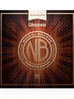 D'Addario NB021 Nickel Bronze Wound Acoustic Guitar Single String, .021 Cenová Bomba