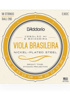 D'Addario EJ82C Viola Brasileira Set, Cebolao Mi and Boiadeira Novinka