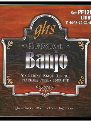 Struny na banjo GHS PF 120 11-42 Výhodná Nabídka