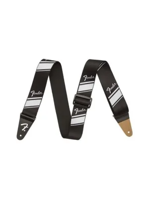 Popruh Fender 2" Nylon Competition Stripe Guitar Silver Oblíbený