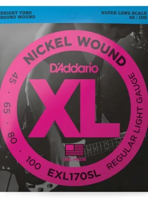 Akční Nabídka D'Addario EXL170SL Nickel Wound Bass Guitar Strings, Light, Super Long Scale