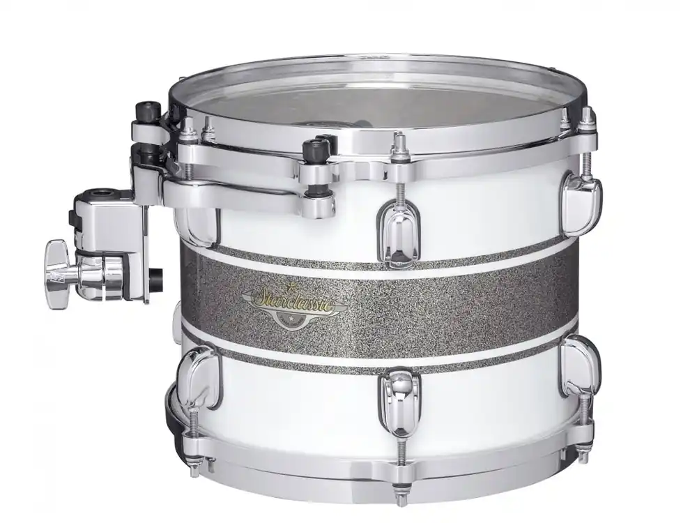 TAMA - TOM TOM12"x10"STARCL.MAPLE, SILVER SNOW RACING STRIPE TAMA, C-HW MAT1210-SSR Sleva