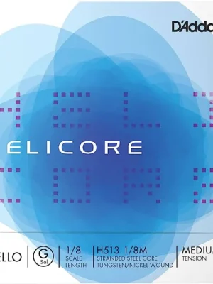 Vrácení Zdarma D'Addario Helicore Cello Single G String, 1/8 Scale, Medium Tension