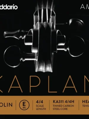 D'Addario Kaplan Amo Violin E String, 4/4 Scale, Heavy Tension Tovární Cena