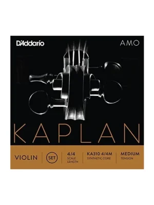 D'Addario Kaplan Amo Violin String Set, 4/4 Scale, Medium Tension Sleva