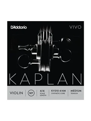 D'Addario Kaplan Vivo Violin String Set, 4/4 Scale, Medium Tension Hit Sezóny