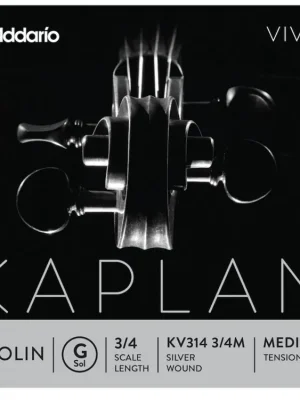 D'Addario Kaplan Vivo Violin G String, 3/4 Scale, Medium Tension Horká Nabídka