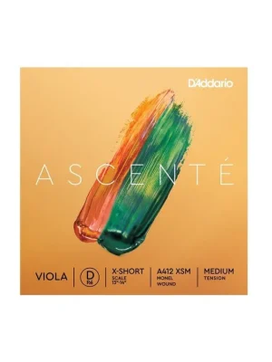 Super Cena D'Addario Ascenté Viola D String, Extra-Extra-Short Scale, Medium Tension
