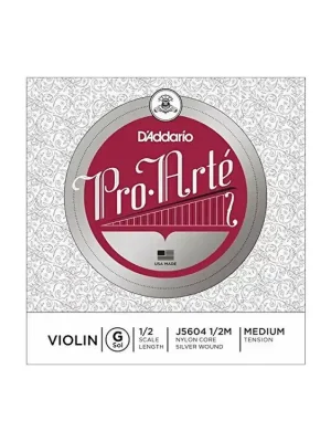Tovární Cena D'Addario Pro-Arte Violin Single G String, 1/2 Scale, Medium Tension