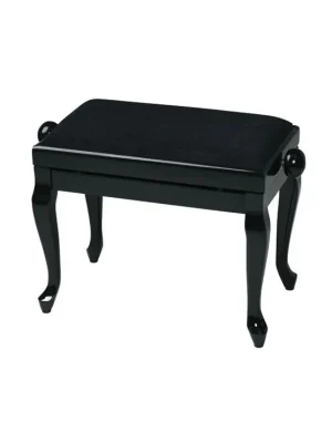 Gewa Deluxe Classic - Černý lesk - Klavírní stolička Omezená Nabídka