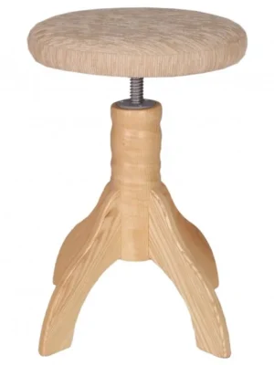 Vysoce Kvalitní Otočná klavírní židle Skotnica, přírodní, polstr